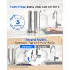 imageWaterdrop Water Filter for Sink Faucet 4000 Gallons Countertop Water Filter System and Filter Life Reminder Reduces Heavy Metals Bad Odor and 99 Chlorine WDCTF05 1 FilterStainless Steel