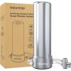 imageWaterdrop Water Filter for Sink Faucet 4000 Gallons Countertop Water Filter System and Filter Life Reminder Reduces Heavy Metals Bad Odor and 99 Chlorine WDCTF05 1 FilterStainless Steel