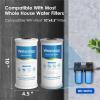 imageWaterdrop Whole House Water Filter Carbon Filter Reduce Iron ampamp Manganese Filter Cartridge Replacement for GE GXWH40L FXHTC Ispring Culligan RFCBBSA Whirlpool Any 10quot x 45quot System 5 MicronCarbon  Reduce IronManganese Filter