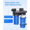 imageWaterdrop Whole House Water Filter Carbon Filter Reduce Iron ampamp Manganese Filter Cartridge Replacement for GE GXWH40L FXHTC Ispring Culligan RFCBBSA Whirlpool Any 10quot x 45quot System 5 MicronAntiScale  Heavy Metal Filter