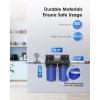 imageWaterdrop Whole House Water Filter System with Carbon Filter and Sediment Filter 5Stage Filtration Highly Reduce Lead Chlorine Odor and Taste 2Stage 5 Micron WDWHF21PG 1quot InletOutletStandard Sediment Filter