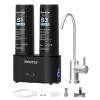 imageWaterdrop 10UA PRO Under Sink Water Filter No Drill Required Time Reminder Easy Installation Reduces Lead Chlorine Bad Taste ampamp Odor NSFANSI 42 Certified 11000 Gallons Does not Lower TDSPitch blackwith Faucet  Reduces Chloramine