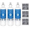imageWaterdrop ADQ36006101 Replacement for LG LT700P Refrigerator Water Filter Kenmore 9690 469690 ADQ36006102 LFXS30766S RFC1200A FML3 and LT120F Fresh Air Filter 3 Combo3 Combo Pack of 1
