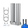 imageWaterdrop DST Under Sink Water Filter System Under Sink Water Filtration System NSF Certified Elements Reduce Chlorine PFOAPFOS Bad Taste ampamp Odor Silver Ions Enhanced Filtration Stainless SteelDual StageSilver Ions Enhanced Filtration