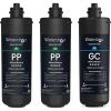 imageWaterdrop TSA 3Stage Replacement Water Filter Replacement for Waterdrop TSA ampamp TSB ampamp TSBCM 3stage Under Sink Water Filtration System 2PPGC