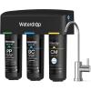 imageWaterdrop TSA 8 Layer Under Sink Water Filter System Under Sink Water Filtration System Reduces PFAS PFOAPFOS Fluoride Chlorine Bad Taste ampamp Odor NSFANSI 42 Certified Element USA TechReduce ChloramineIncluded a newseparate faucet