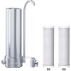 imageWaterdrop Water Filter for Sink Faucet 4000 Gallons Countertop Water Filter System and Filter Life Reminder Reduces Heavy Metals Bad Odor and 99 Chlorine WDCTF05 1 FilterStainless Steel