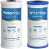 imageWaterdrop Whole House Water Filter Carbon Filter Reduce Iron ampamp Manganese Filter Cartridge Replacement for GE GXWH40L FXHTC Ispring Culligan RFCBBSA Whirlpool Any 10quot x 45quot System 5 MicronPP Sediment  Carbon Filter