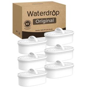 imageOriginal Waterdrop Filter Replacement for All Waterdrop Pitcher Filtration System WDPF01A Plus Reduces PFAS PFOAPFOS Chlorine Last Up to 3 Months or 200 Gallons Pack of 36 Counts