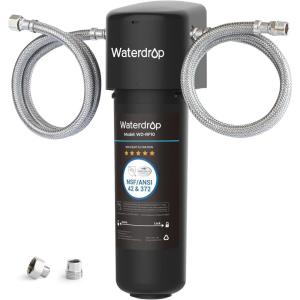imageWaterdrop 10UA Under Sink Water Filter System Reduces PFAS PFOAPFOS Lead Chlorine Bad Taste ampamp Odor Under Counter Water Filter Direct Connect to Kitchen Faucet NSFANSI 42 Certified 1 YearBlack