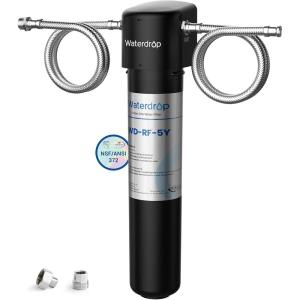imageWaterdrop 10UB Under Sink Water Filter Reduces PFAS PFOAPFOS Lead Chlorine Bad Taste NSFANSI 42 Certified 11K Gallons Easy InstallationJet black