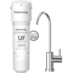 imageWaterdrop 10UB Under Sink Water Filter Reduces PFAS PFOAPFOS Lead Chlorine Bad Taste NSFANSI 42 Certified 11K Gallons Easy InstallationWhite