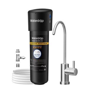 imageWaterdrop 15UA Under Sink Water Filter System 2 Years Reduces Lead Chlorine Bad Taste ampamp Odor Under Counter Water Filter Direct Connect to Kitchen Faucet NSFANSI 42 Certified USA TechBlacktaste improve plus