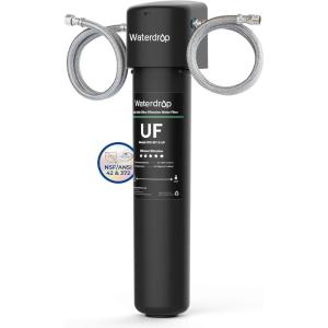 imageWaterdrop 15UAUF 001 m Ultra Filtration Under Sink Water Filter for Batria Reduction   Reduces Lead Chlorine Bad Taste ampamp Odor Direct Connect to Kitchen Faucet USA TechBlackReduce Batria