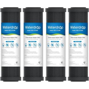 imageWaterdrop 5 Micron 10quot x 25quot Whole House Water Filter Replacement Cartridge Sediment Water Filter Replacement for Any 10 inch RO Unit AquaPure AP110 Culligan P5 WHKFGD05 6 Pack4
