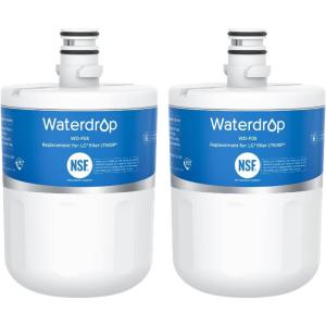 imageWaterdrop 5231JA2002A Refrigerator Water Filter Replacement for LGLT500P GEN11042FR08 ADQ72910911 ADQ72910901 Kenmore 9890 469890 LFX25974ST LMX25964ST 3 Pack Package May Vary2 Count Pack of 1
