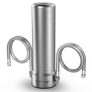 imageWaterdrop AS13 Under Sink Water Filter System Reduces Lead Chlorine Bad Taste ampamp Odor PFAS NSFANSI 42 Certified No Drilling Required 6 Stage Stainless Steel Under Sink Water Filtration SystemStainless SteelConnect to FaucetNo Drilling Required