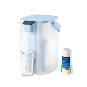 imageWaterdrop Alkaline Electric Water Filter Pitcher Rechargeable Water Dispenser Instant 200Gallon 15Cup Countertop System NSFANSI 42 Reduce PFOAPFOS Chlorine Lead Blue with 1 FilterSky blue