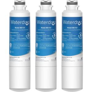 imageWaterdrop DA2900020B Replacement for Samsung Water Filter HAFCINEXP DA2900020B HAFCIN DA2900020B1 RF28HMEDBSR RF263BEAESR RS25J500DSR RF263TEAESG HDX FMS2 DA9708006A1 3 Filters3 Count Pack of 1