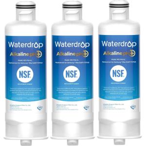 imageWaterdrop DA9717376B Replacement for Samsung HAFQINEXP DA9708006C RF28R7201SR RF28R7351SG WDF45 Refrigerator Water Filter 2 Filters3