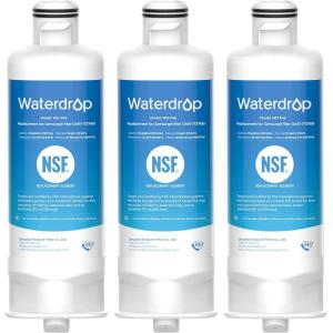imageWaterdrop DA9717376B Replacement for Samsung HAFQINEXP DA9708006C RF28R7201SR RF28R7351SG WDF45 Refrigerator Water Filter 3 Filters