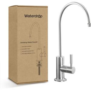 imageWaterdrop Filtered Water Faucet Drinking Water Faucet Reverse Osmosis Faucet RO Faucet Water Filter Faucet for Kitchen Sink Water Dispenser Faucet Stainless Steel LeadFreeBrushed Stainless Steel