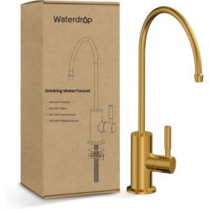 imageWaterdrop Filtered Water Faucet Drinking Water Faucet Reverse Osmosis Faucet RO Faucet Water Filter Faucet for Kitchen Sink Water Dispenser Faucet Stainless Steel LeadFreeGold