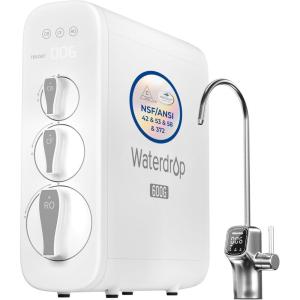 imageWaterdrop G3P600 Reverse Osmosis System 8 Stage Tankless Reverse Osmosis Water Filter NSFANSI 42 ampamp 58 ampamp 372 Certified Under Sink RO System 21 Pure to Drain Smart LED Faucet