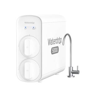 imageWaterdrop G5P500A Alkaline Mineral pH Reverse Osmosis Water Filter NSFANSI 372 Certified 8 Stage Reverse Osmosis System 500G RO Water Filtration System 21 Pure to Drain Reduces TDS BPA FreePure White