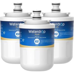 imageWaterdrop Plus UKF7003 Replacement for Maytag UKF7003 UKF7002AXX Whirlpool EDR7D1 UKF7003AXX UKF7002 7003AXXP UKF6001AXX NSF 401ampamp53 Refrigerator Water Filter 3 Filters Package May Vary