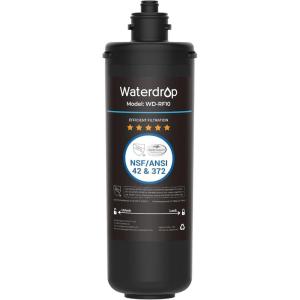 imageWaterdrop RF10MZ Replacement Filter Cartridge For 10UBMZ10UA10UB Under Sink Water Filter 8K Gallons High CapacityBasic