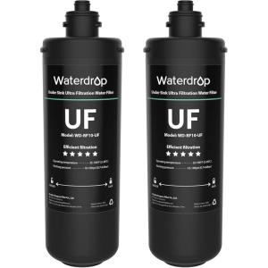 imageWaterdrop RF10UF 001 Micron Replacement Filter Cartridge For 10UA10UAUF10UB10UBUF Under Sink Water Filter Reduces Lead Chlorine Bad Taste ampamp Odor 11K Gallons High CapacityBlack2