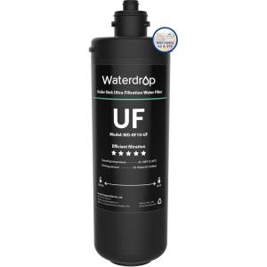 imageWaterdrop RF10UF 001 Micron Replacement Filter Cartridge For 10UA10UAUF10UB10UBUF Under Sink Water Filter Reduces Lead Chlorine Bad Taste ampamp Odor 11K Gallons High CapacityBlack