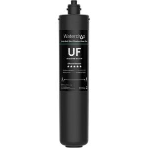 imageWaterdrop RF15UF 001 Micron Replacement Filter Cartridge for 15UA15UAUF15UB15UBUF15UC15UCUF Under Sink Water Filter Reduces Lead Chlorine Bad Taste ampamp Odor 19K Gallons High CapacityBlack
