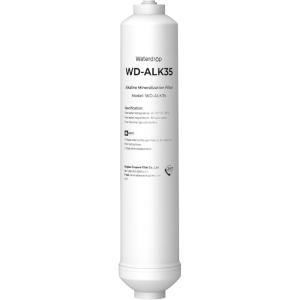 imageWaterdrop Remineralization Filter WDMNR35 14quot Quick Connect Mineral Filter for Reverse Osmosis System Restore Essential Minerals for RO System RO Mineral Under Sink Water FiltrationPH Alkaline Filter
