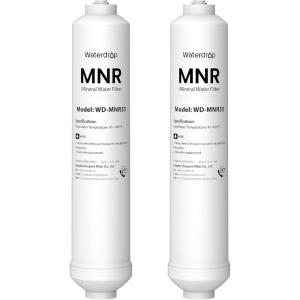 imageWaterdrop Remineralization Filter WDMNR35 14quot Quick Connect Mineral Filter for Reverse Osmosis System Restore Essential Minerals for RO System RO Mineral Under Sink Water FiltrationMineral Filters