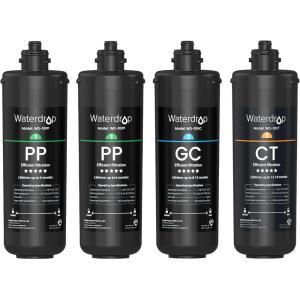 imageWaterdrop TSA 3Stage Replacement Water Filter     Replacement for Waterdrop TSA ampamp TSB 3stage Under Sink Water Filtration System 2PPGCCT