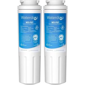 imageWaterdrop UKF8001 Refrigerator Water Filter 4 Replacement for Whirlpool EDR4RXD1 EveryDrop Filter 4 Maytag UKF8001AXX750 UKF8001AXX200 469006 Puriclean II WFUKF8001 WDF072 Count Pack of 1