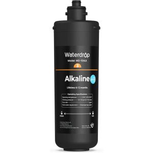 imageWaterdrop WD10ALK Under Sink Water Filter Replacement for Waterdrop TSBALK 8 Layer High Capacity Alkaline Under Sink Water Filtration System