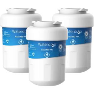 imageWaterdrop WDF13 Water Filter Replacement for GE SmartWater MWF MWFINT MWFP MWFA GWF HDX FMG1 Kenmore 9991 GSE25GSHECSS WFC12013 Count Pack of 1