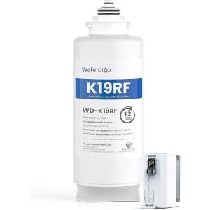 imageWaterdrop WDK19RF Filter Replacement for WDK19S and WDK19H Countertop Reverse Osmosis System 12month Lifetime