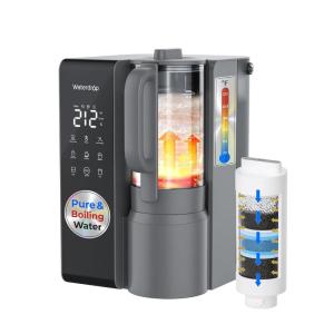 imageWaterdrop WDM1 Reverse Osmosis Water Filter Countertop Hot Water Countertop Reverse Osmosis System 7 Temperature Options 6 Stage Purification 31 Pure to Drain No Installation GrayGray