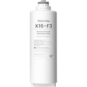imageWaterdrop WDX16F3 Filter Replacement for WDX16Alkaline 1600 GPD Reverse Osmosis System 24month Lifetime Reduce PFAS