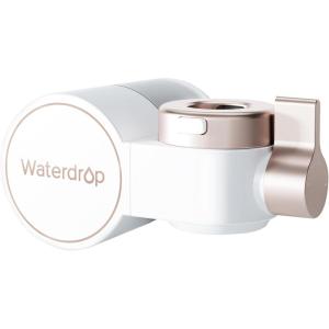 imageWaterdrop Water Filter for Sink Faucet 20 Bathroom Sink Water Filter Faucet for Skin 001 Micron Reduce Chlorine ampamp Scale Control BFT1 Water Softner1 Filter IncludedRose gold
