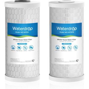 imageWaterdrop Whole House Water Filter Carbon Filter Reduce Iron ampamp Manganese Filter Cartridge Replacement for GE GXWH40L FXHTC Ispring Culligan RFCBBSA Whirlpool Any 10quot x 45quot System 5 MicronReduce Heavy Metal Filter