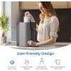 image Instant Hot  Waterdrop C1G Countertop Reverse Osmosis System NSFANSI 58ampamp372 Certified 6 Stage Hot RO Water Filter No Installation Required 31 Pure to Drain Glass Bottle IncludedGray