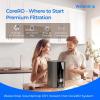 image Instant Hot  Waterdrop C1G Countertop Reverse Osmosis System NSFANSI 58ampamp372 Certified 6 Stage Hot RO Water Filter No Installation Required 31 Pure to Drain Glass Bottle IncludedGray