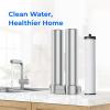 imageWaterdrop WDDSC2 Under Sink Water Filter Replacement for Waterdrop DST Stainless Steel Under Sink Water Filtration System Replacement Water Filters Reduce Chlorine 12 Months Long Life