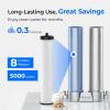 imageWaterdrop WDDSP1 Filter Replacement for Waterdrop DST Stainless Steel Under Sink Water Filter System Replacement Water Filters Reduce Chlorine Bad Taste ampamp Odor 8 Months Long Life 1 Pack