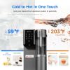 imageWaterdrop WDA2 Countertop Reverse Osmosis System Hot and Cold RO System Portable Pure Water Tank Bottleless Water Cooler 6 Temperature Settings Hot Cold Room Water 31 Pure to DrainBlack